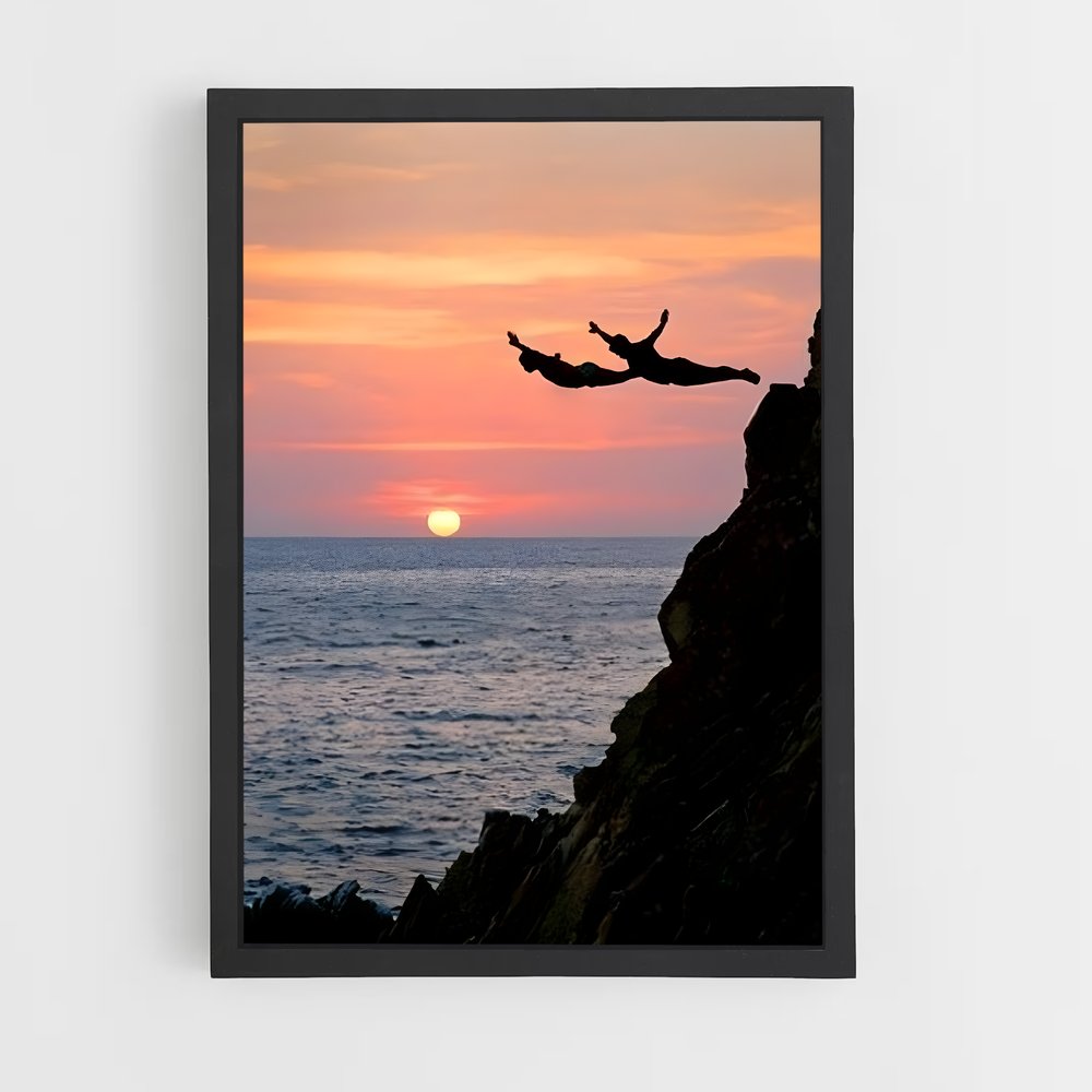Poster quebrada acapulco – affiche Plongeon de falaise (vue 2)